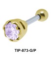 Colorless Round Stone Upper Ear Piercing TIP-874