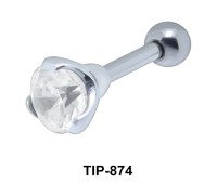 Colorless Round Stone Upper Ear Piercing TIP-874