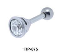 Colorless Round Stone Upper Ear Piercing TIP-875