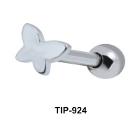 Flat Butterfly Silver Upper Ear Piercing TIP-924