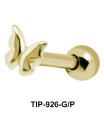 Glossy Butterfly Shaped Helix Piercing TIP-926