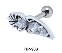 Block Print Motif Shaped Helix Ear Piercing TIP-933