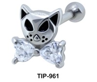 Fancy Cat Helix Ear Piercing TIP-961