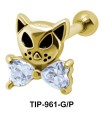 Fancy Cat Helix Ear Piercing TIP-961