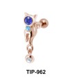 Kitty with Multiple Stone Upper Ear fancy TIP-962