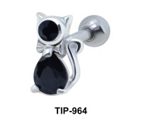 Fancy Cat Helix Ear Piercing TIP-964