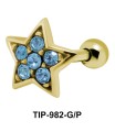 Star Shaped Helix Piercing TIP-982