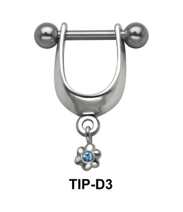 Flower Shaped Upper ear Cartilage Shields TIP-D3