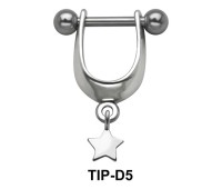 Star Dangler Upper Ear Cartilage Shields TIP-D5
