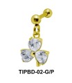 Crystal Stone Dangling Upper Ear Piercing TIPBD-02