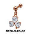 Crystal Stone Dangling Upper Ear Piercing TIPBD-02