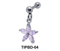 Flower Shaped Upper Ear Dangling Charms TIPBD-04 