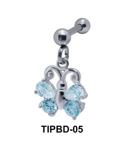Butterfly Shaped Upper Ear Dangling Charms TIPBD-05 