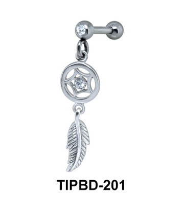 Dream Catcher Shaped Upper Ear Dangling Charms TIPBD-201