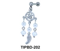 Dream Catcher Studded with Pearls Upper Ear Dangling Charms TIPBD-202