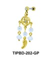 Dream Catcher Studded with Pearls Upper Ear Dangling Charms TIPBD-202