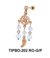 Dream Catcher Studded with Pearls Upper Ear Dangling Charms TIPBD-202