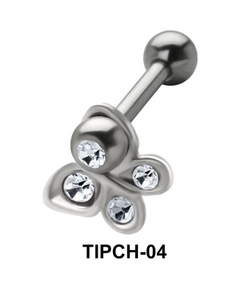 Stone Set Butterfly Upper Ear Charms TIPCH-04