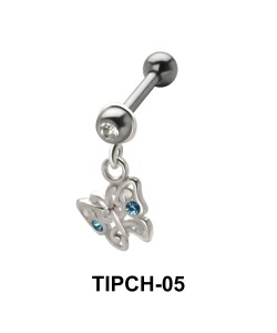 Stone Set Butterfly Upper Ear Charms TIPCH-05