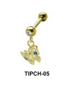 Stone Set Butterfly Upper Ear Charms TIPCH-05