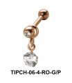 Stone Dangling Upper Ear Charms TIPCH-06-4