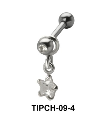 Star Stone Dangling Upper Ear Charms TIPCH-09-4