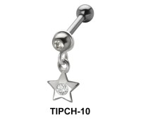 Stone Set Star Shaped Upper Ear Charms TIPCH-10