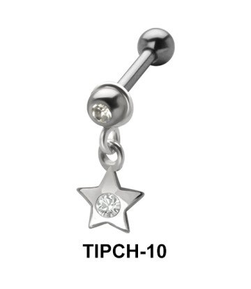 Stone Set Star Shaped Upper Ear Charms TIPCH-10