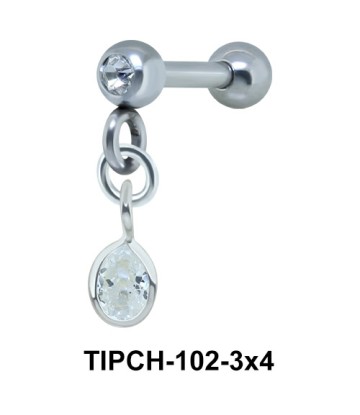 Helix Ear Piercing Bezel Gems TIPCH-102