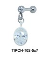 Helix Ear Piercing Bezel Gems TIPCH-102
