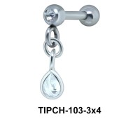 Helix Ear Piercing Bezel Gems TIPCH -103