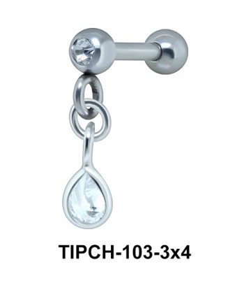 Helix Ear Piercing Bezel Gems TIPCH -103