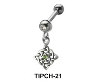 Stone Set Intricate Design Dangling Upper Ear Charms TIPCH-21