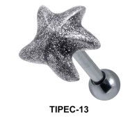 Glittery Starfish Shaped Upper Ear Enamel TIPEC-13