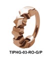 Stars Shaped Upper Ear Design Rings TIPHG-03