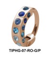 Rhinestones Upper Ear Design Rings TIPHG-07