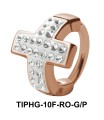 Stone Studded Green Color Upper Ear Design Rings TIPHG-10F