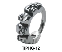Skull Shaped Upper Ear Design Rings TIPHG-12