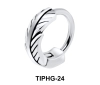 Feather Shaped Upper Ear Design Rings TIPHG-24
