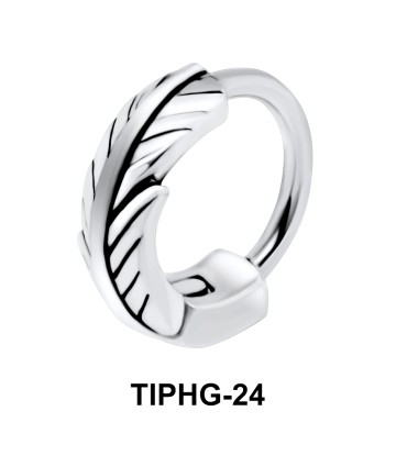 Feather Shaped Upper Ear Design Rings TIPHG-24