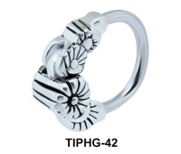 Floral Upper Ear Piercing Ring TIPHG-42