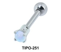 Stone Set Helix Ear Piercing Romantic Line TIPO-251
