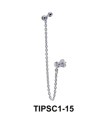 Simple Ear Chain Piercing TIPSC1-15