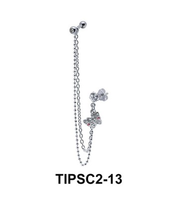 Ear Piercing with Stud Chains TIPSC2-13 