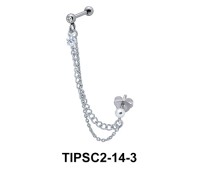 Butterfly Ear Chain Piercing TIPSC2-14-3