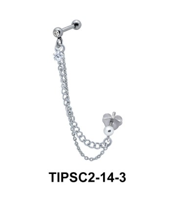 Butterfly Ear Chain Piercing TIPSC2-14-3