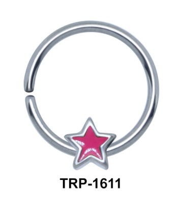 Pink Star Closure Ring Charms TRP-1611