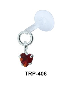 CZ Heart Tragus Piercing TRP-406