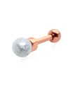 White Pearl Set Helix Piercing TIP-151pp