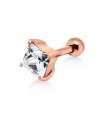 Square Stone Helix Ear Piercing TIP-153